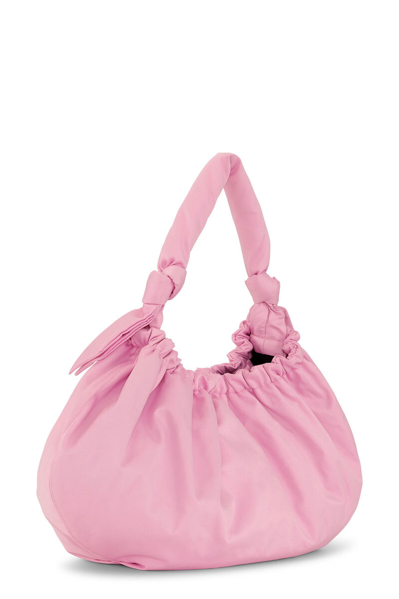 Occasion Large Hobo Bag, in colour Light Lilac - 2 - GANNI