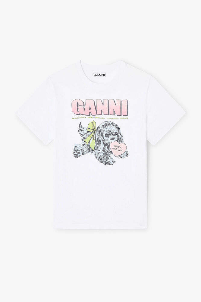 White Puppy T-shirt, Bright White