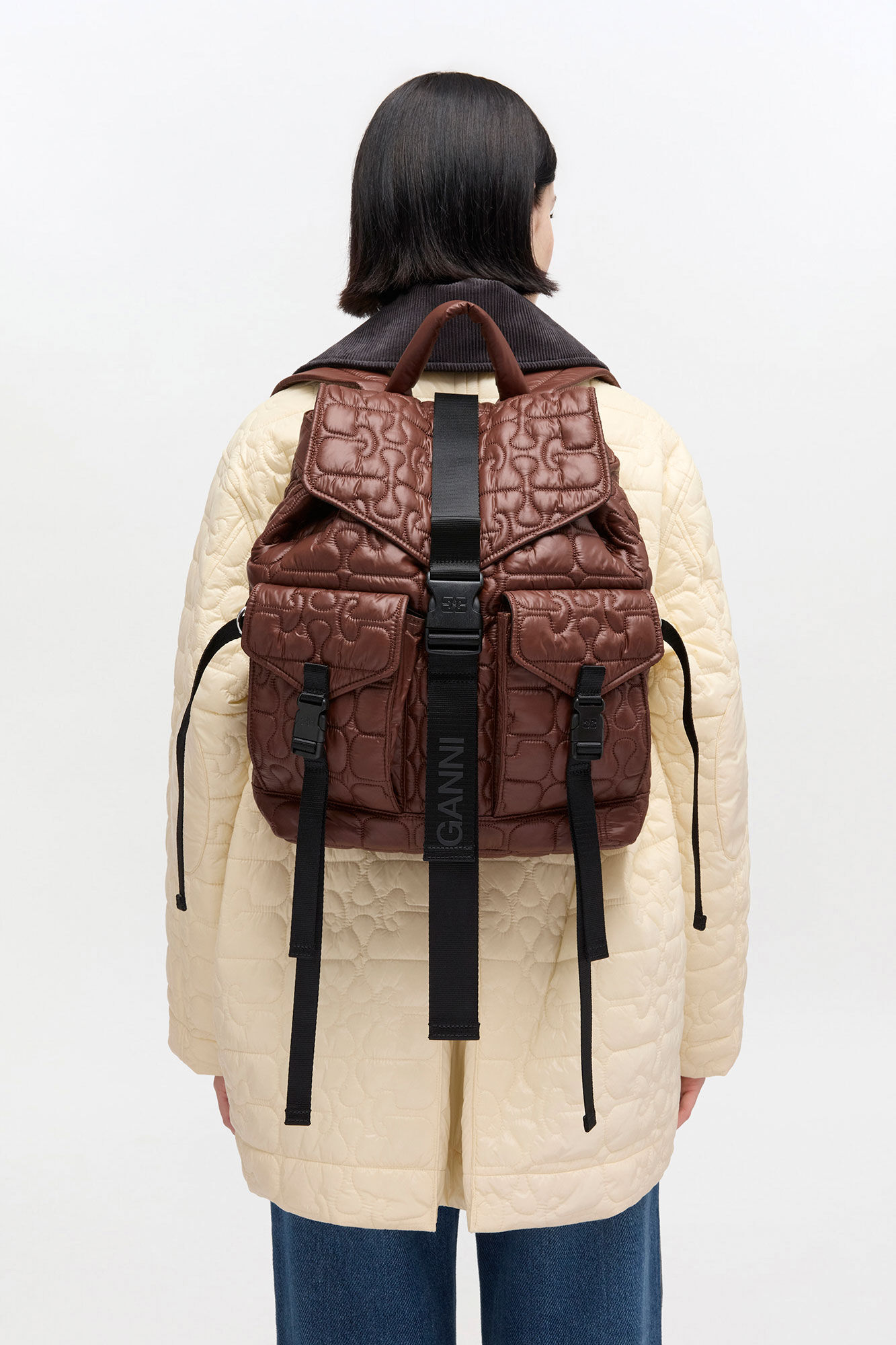 Quilted Re-Tech Backpack | GANNI (Global) SG