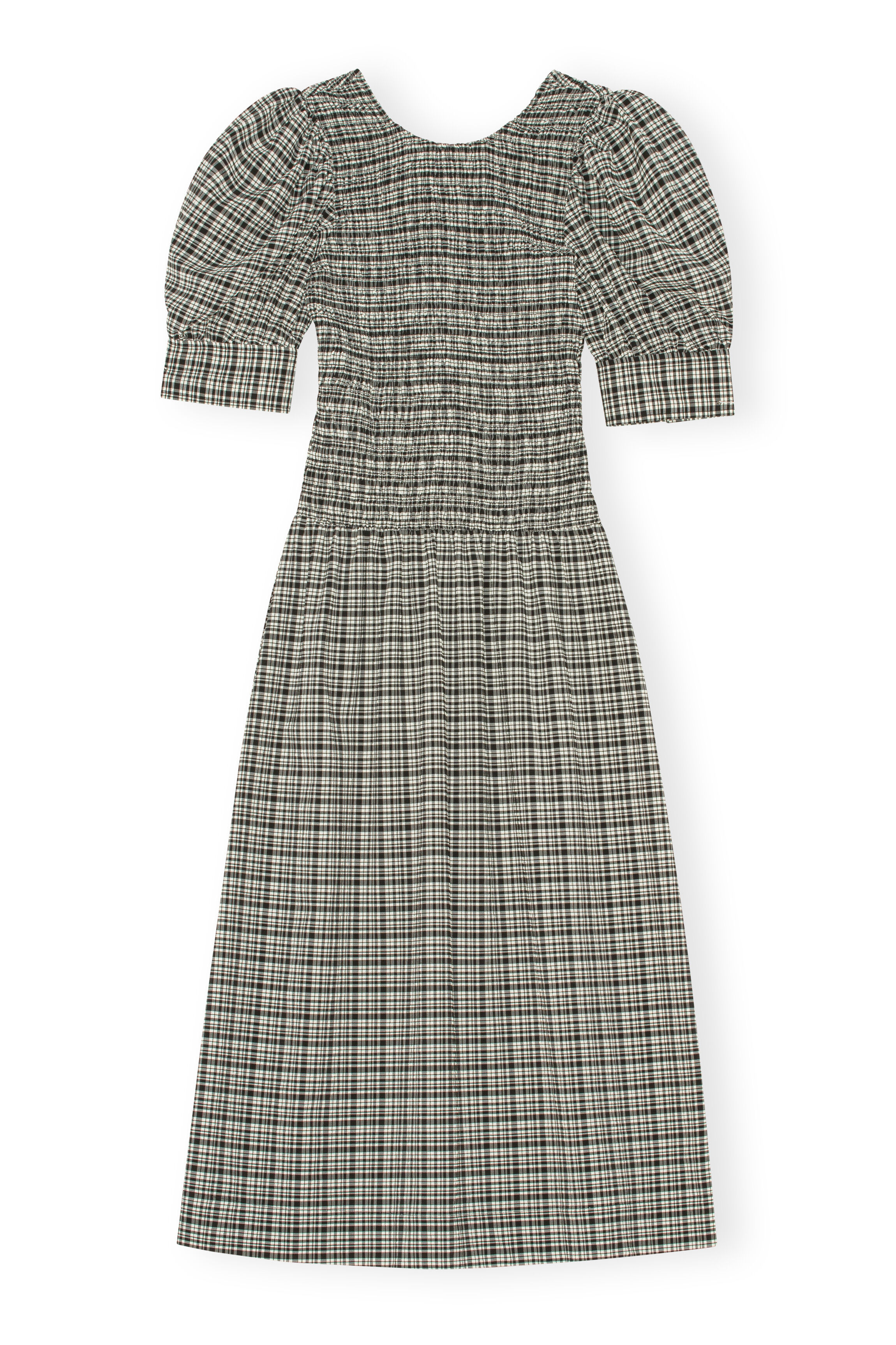 Seersucker Midi Dress | GANNI AE