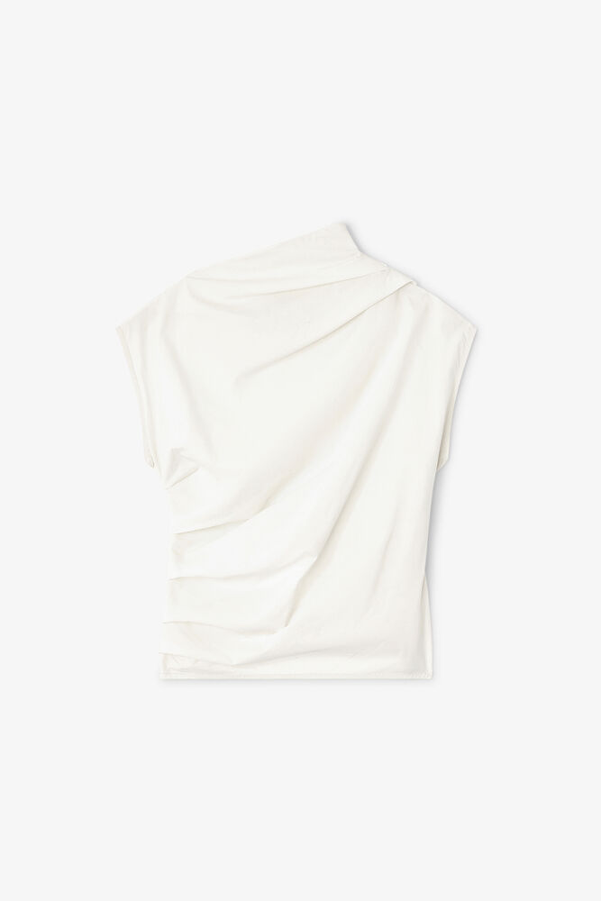 Ivory Ruched Top, Egret