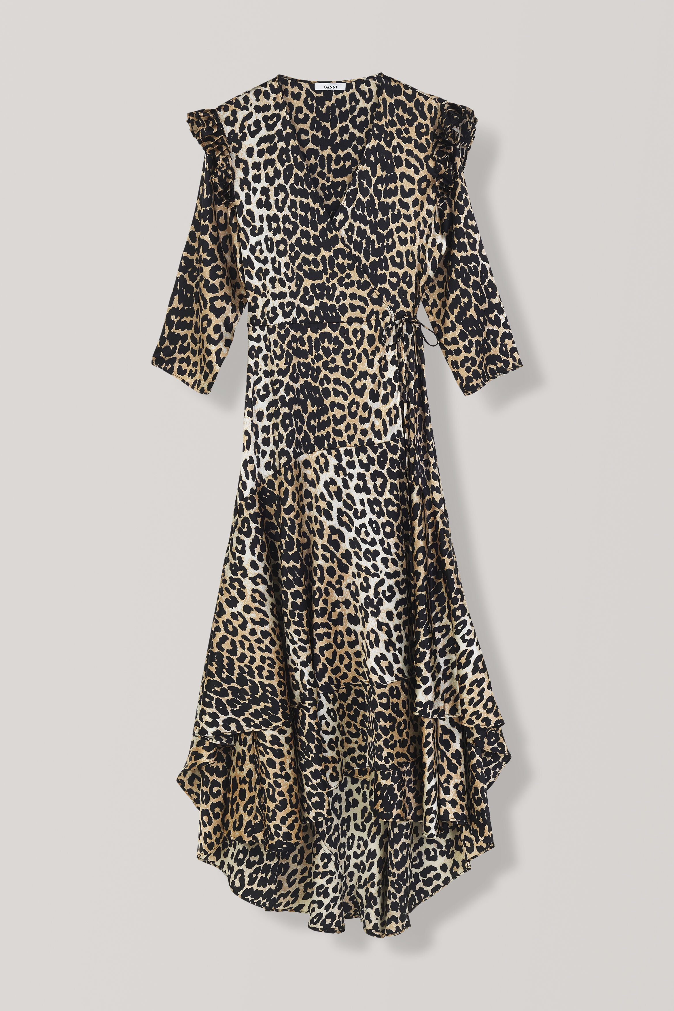 calla silk wrap dress