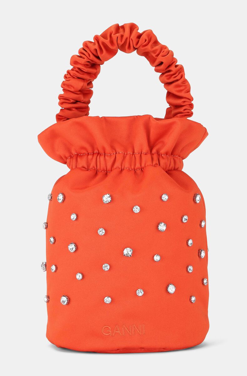 Pouch Mini Bag, Polyester, in colour Puffin’s Bill - 1 - GANNI
