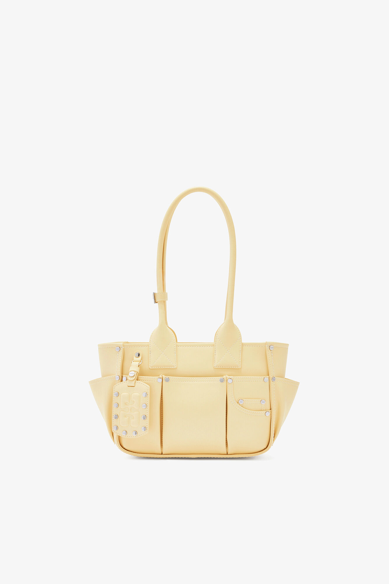 Kleine Posy-Tasche in Gelb, Polyester, in colour Yellow Cream - 1 - GANNI
