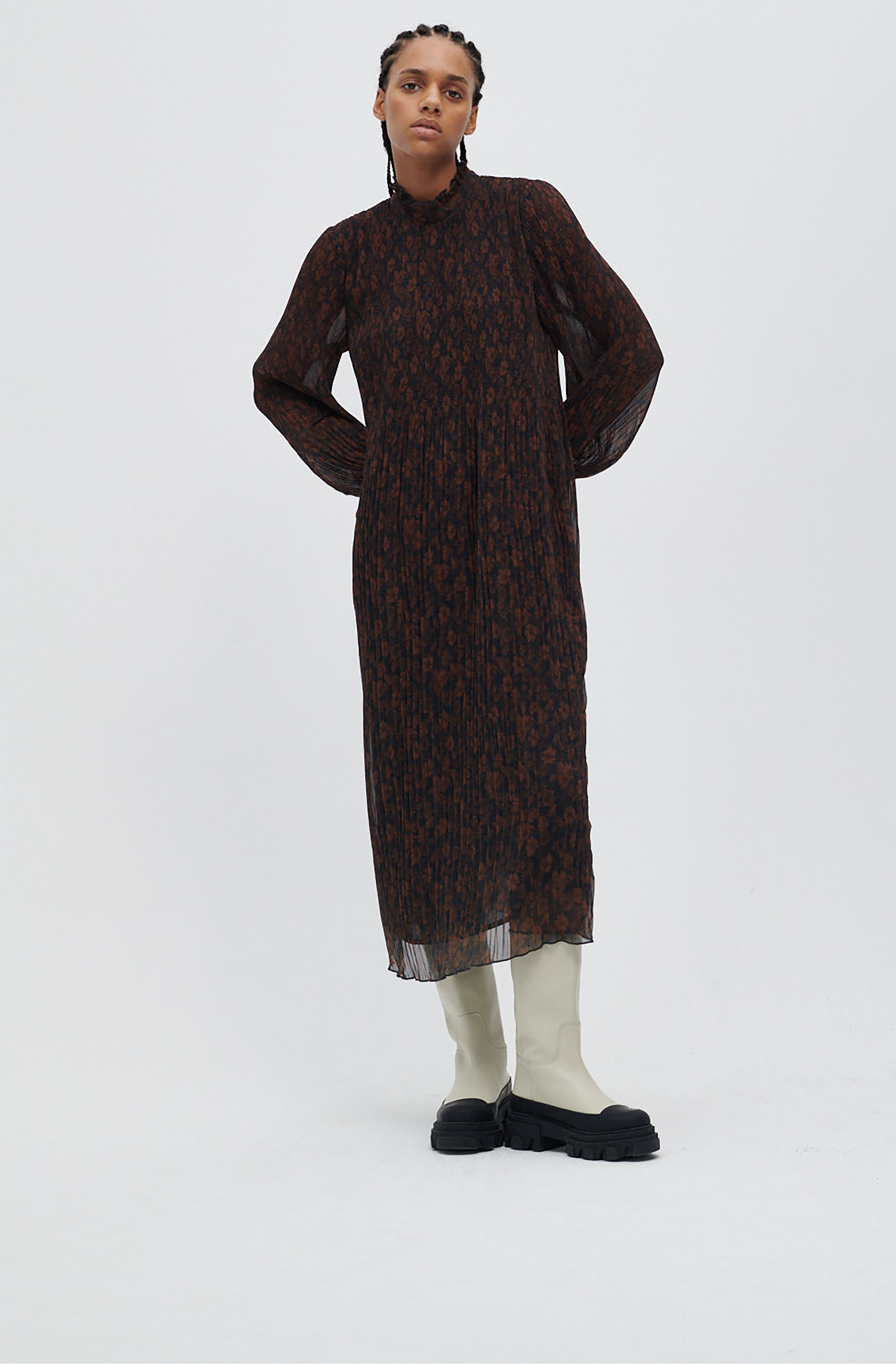 Ganni recycled polyester dress Clearance