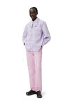 Western Blouse, in colour Natural Lilac - 1 - GANNI