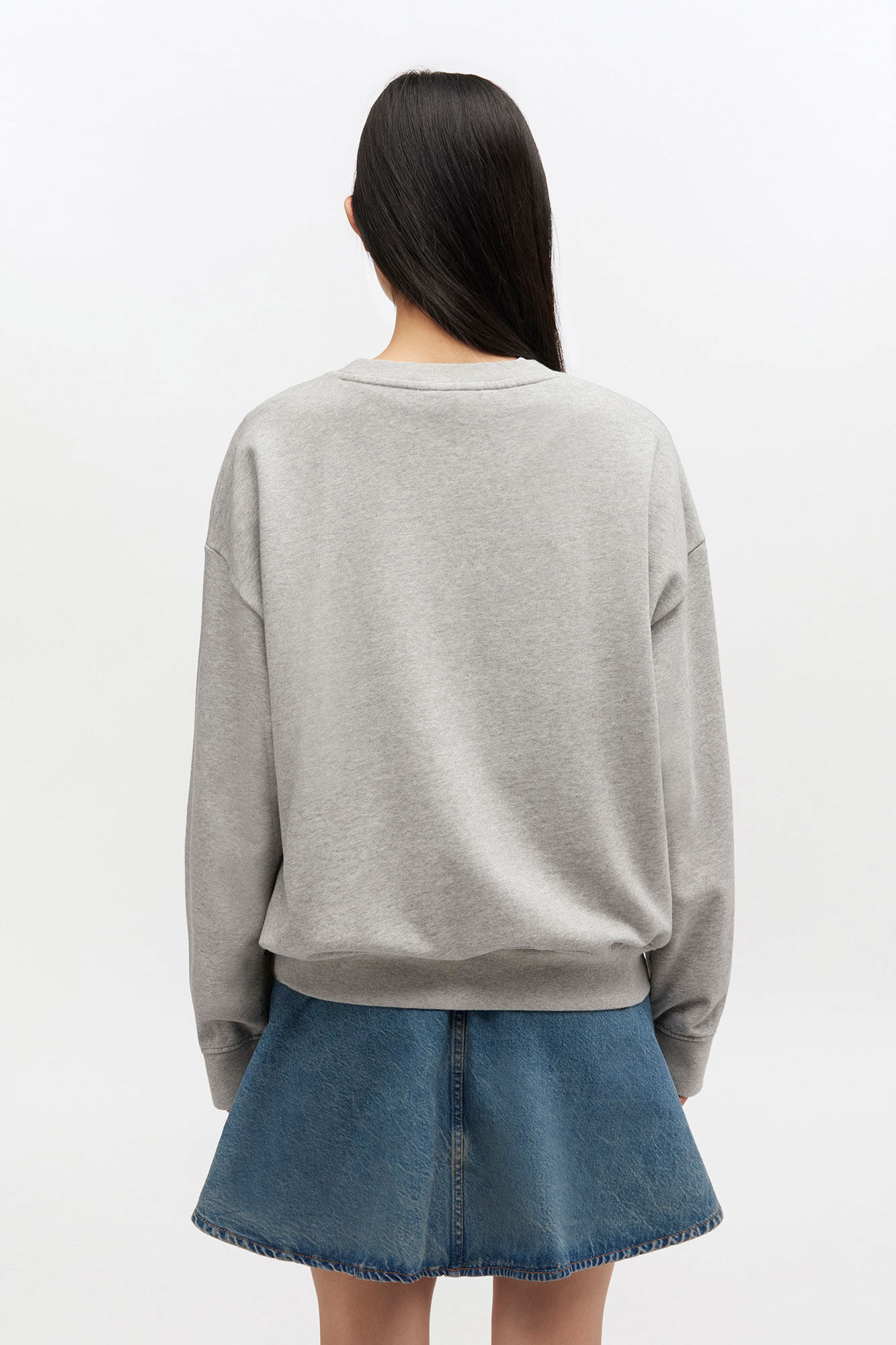 Grey Kitty Sweatshirt, in colour Paloma - 2 - GANNI