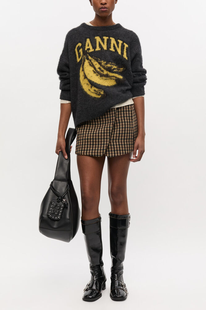 Black Banana Graphic Jumper, Phantom