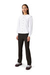 Poplin Shirt, Cotton, in colour Bright White - 2 - GANNI
