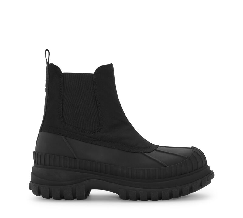 Black Outdoor Chelsea Boots, Polyester, in colour Black - 1 - GANNI