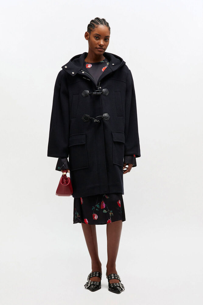 Wool Duffle Coat, Sky Captain