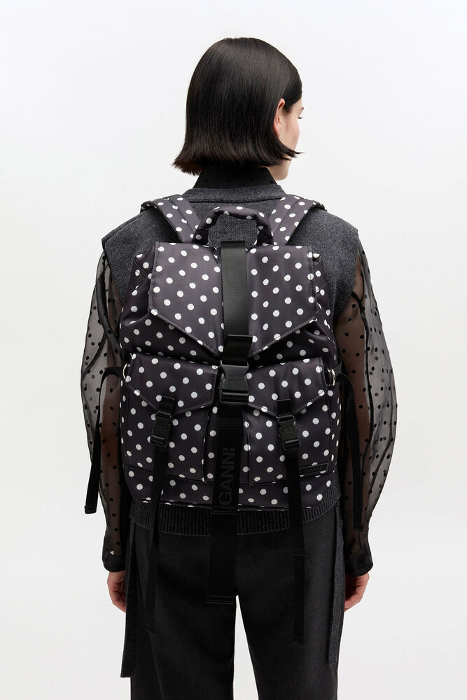 Dots Re-Tech Backpack, Black
