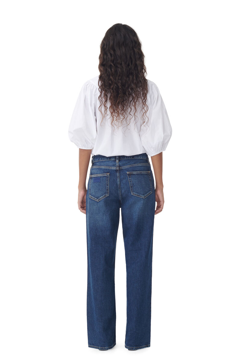 Izey Jeans , Cotton, in colour Dark Blue Vintage - 3 - GANNI