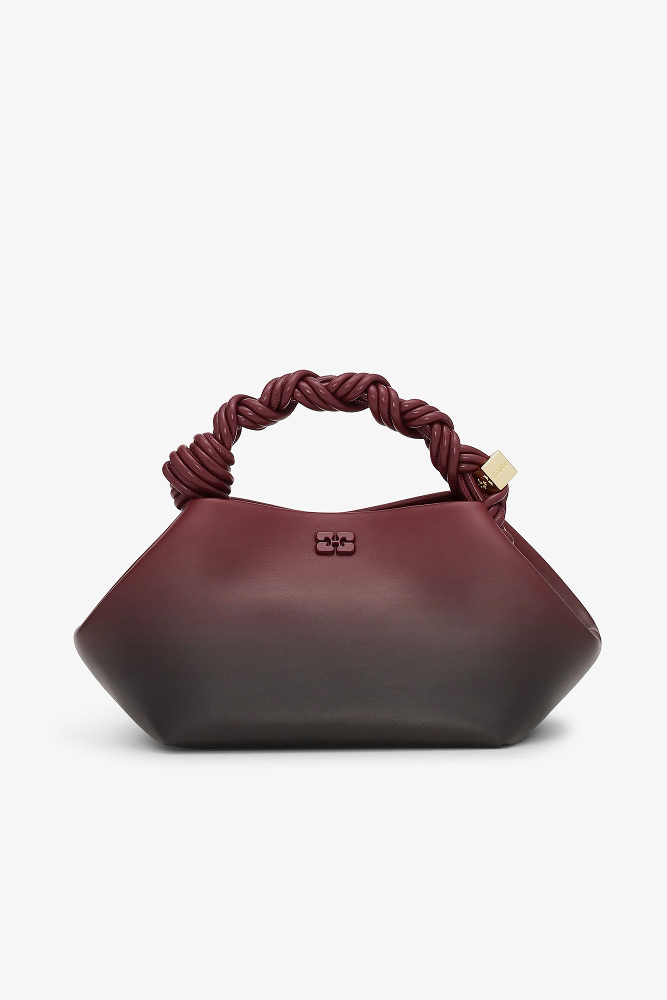 Liten GANNI Bou-veske i gradert rødfarge, Polyester, in colour Tawny Port - 1 - GANNI