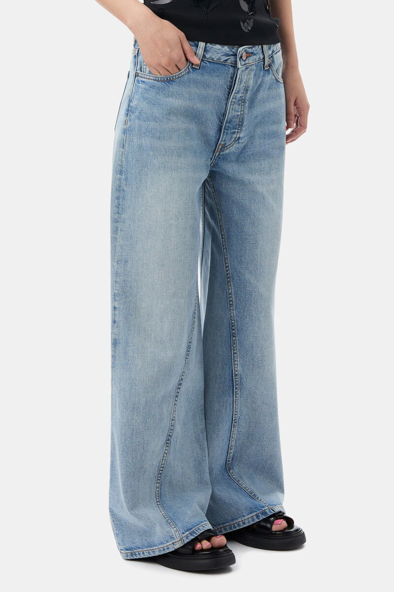 Light Blue Vintage Joezy Jeans, Cotton, in colour Light Blue Vintage - 2 - GANNI