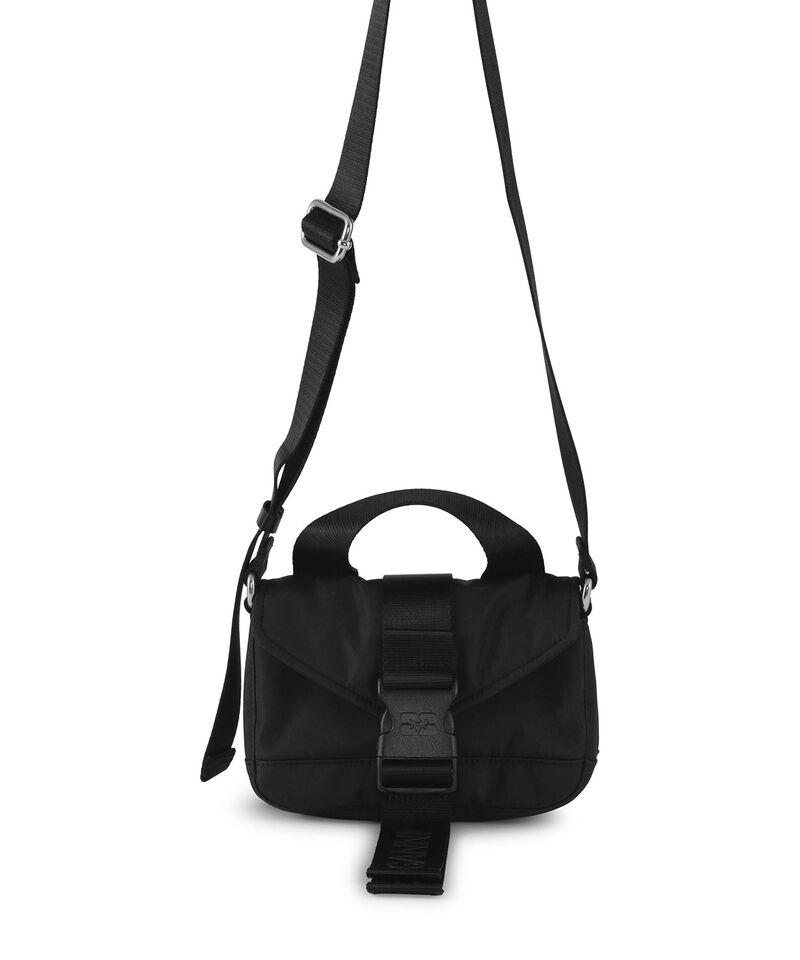 Black Tech Mini Satchel Bag | GANNI