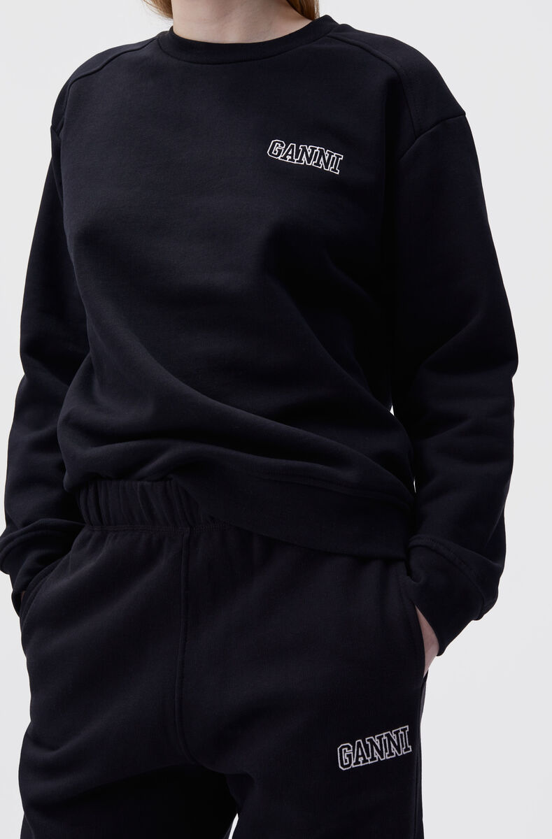 Pullover Sweatshirt, Cotton, in colour Black - 4 - GANNI