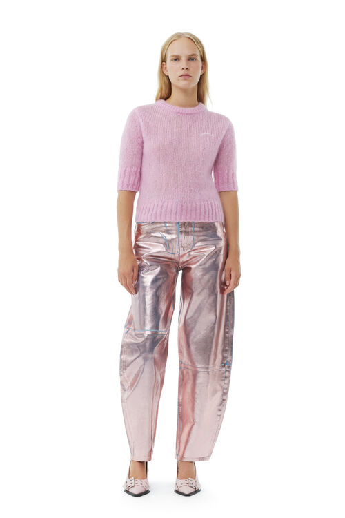 Lilac Foil Stary-jeans