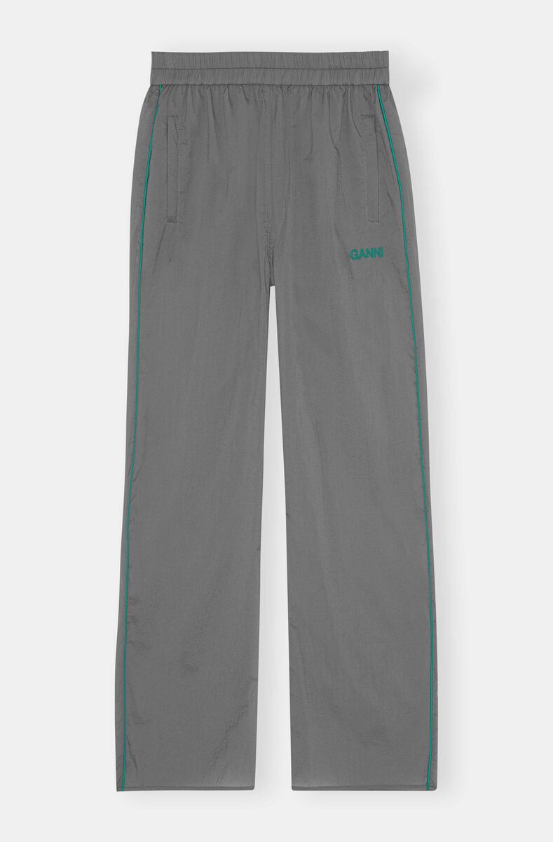 Sport Light Tech Tracksuit Pants, Nylon, in colour Sharkskin - 1 - GANNI