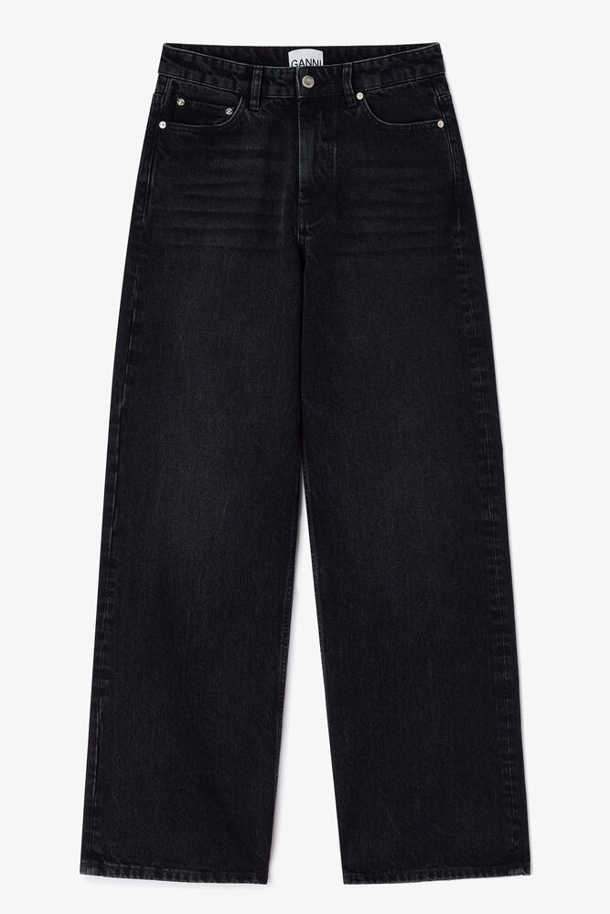 Black Izey Jeans, Black Washed
