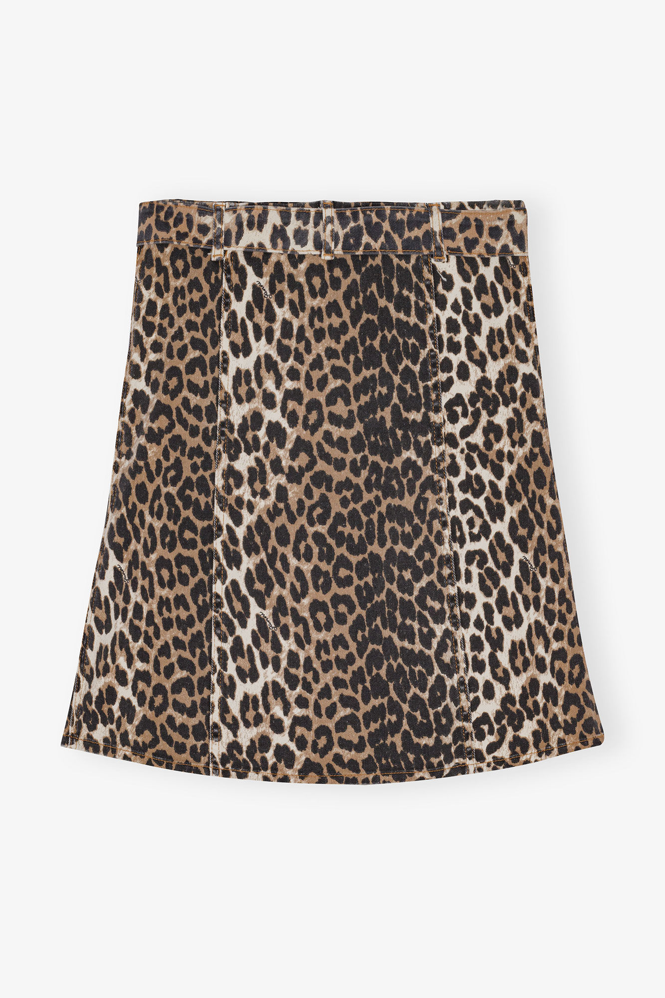 Leopard Denim-Topp, Cotton, in colour Leopard - 2 - GANNI