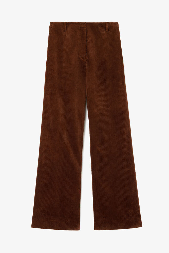 Trousers in Brown Corduroy, Tortoise Shell