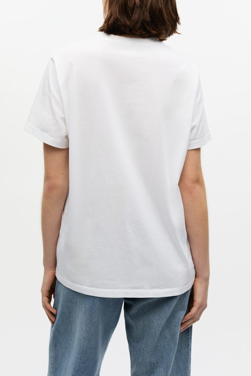 White Graphic Bunny Jersey T-shirt, Cotton, in colour Bright White - 8 - GANNI