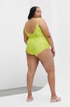 Graphic Sporty Swimsuit, Elastane, in colour Blazing Yellow - 6 - GANNI