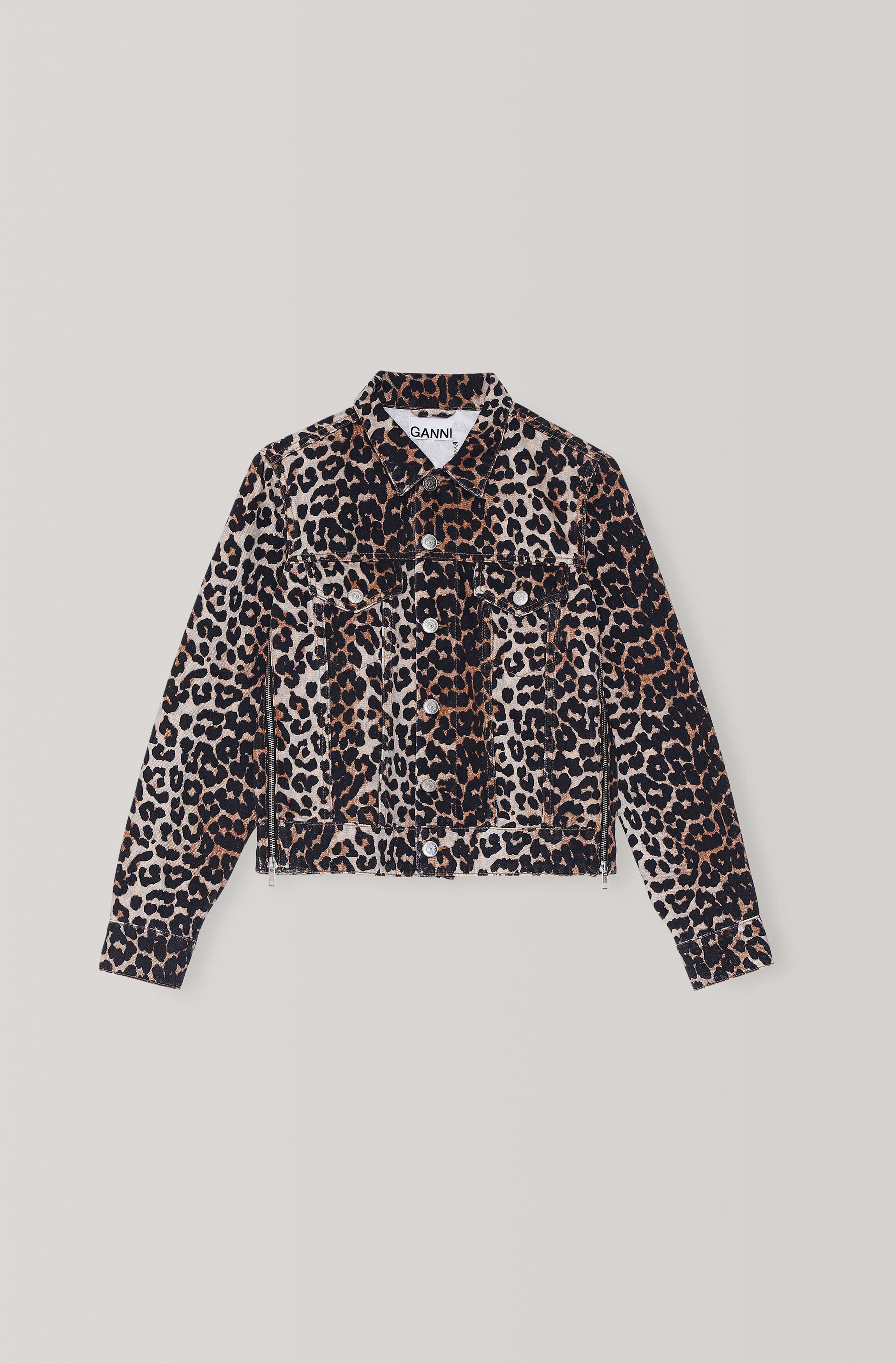 ganni leopard print jacket