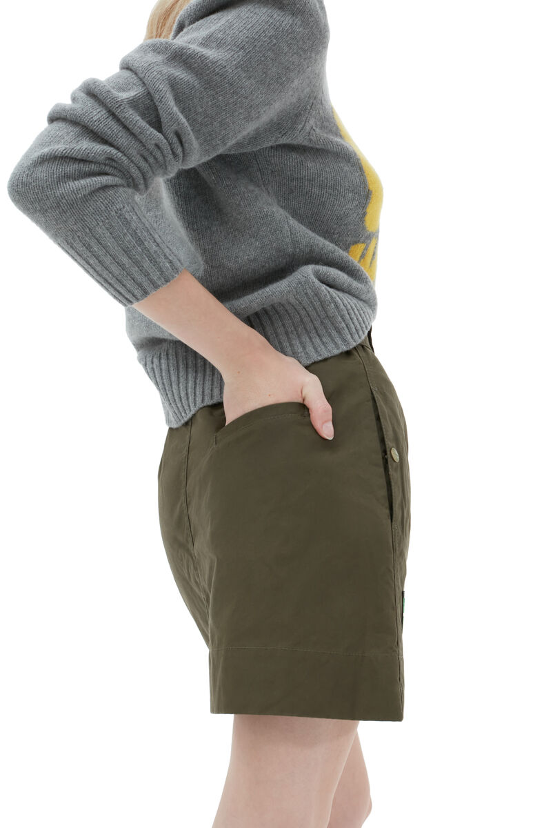 GANNI X Barbour Skirt, in colour Dark Green - 4 - GANNI