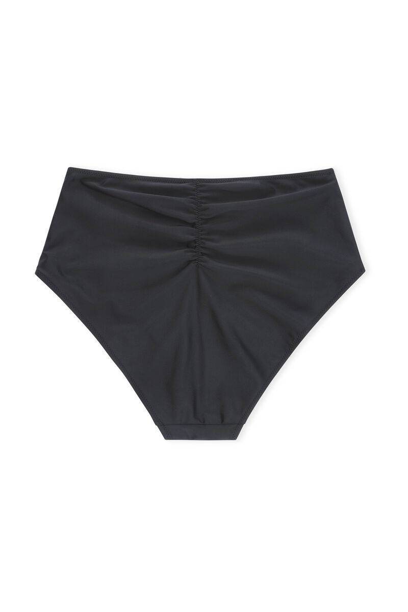 High-Rise Bikini Bottom, Elastane, in colour Black - 2 - GANNI