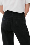 Figni jeans, Cotton, in colour Washed Black/Black - 5 - GANNI