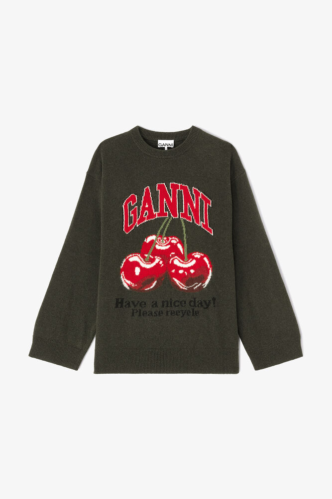 Oversized Graphic Jumper, Kalamata