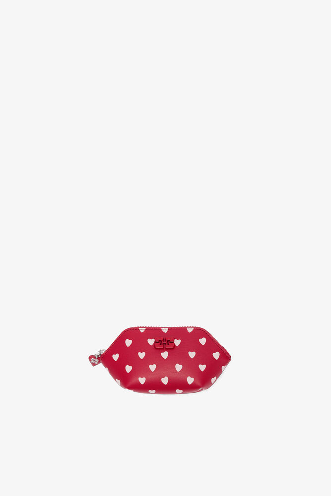 Bou Coin Purse with Dots, Barbados Cherry