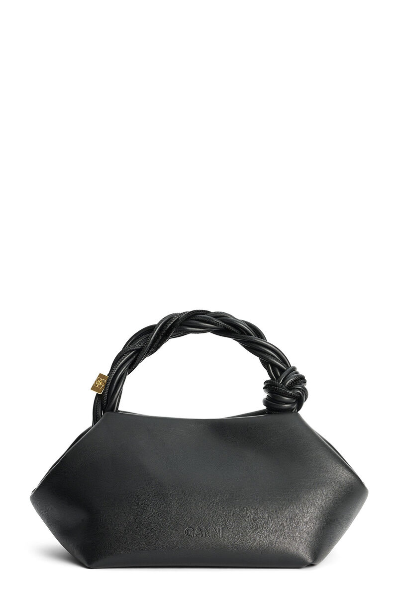 Black Small GANNI Bou Bag, Polyester, in colour Black - 2 - GANNI