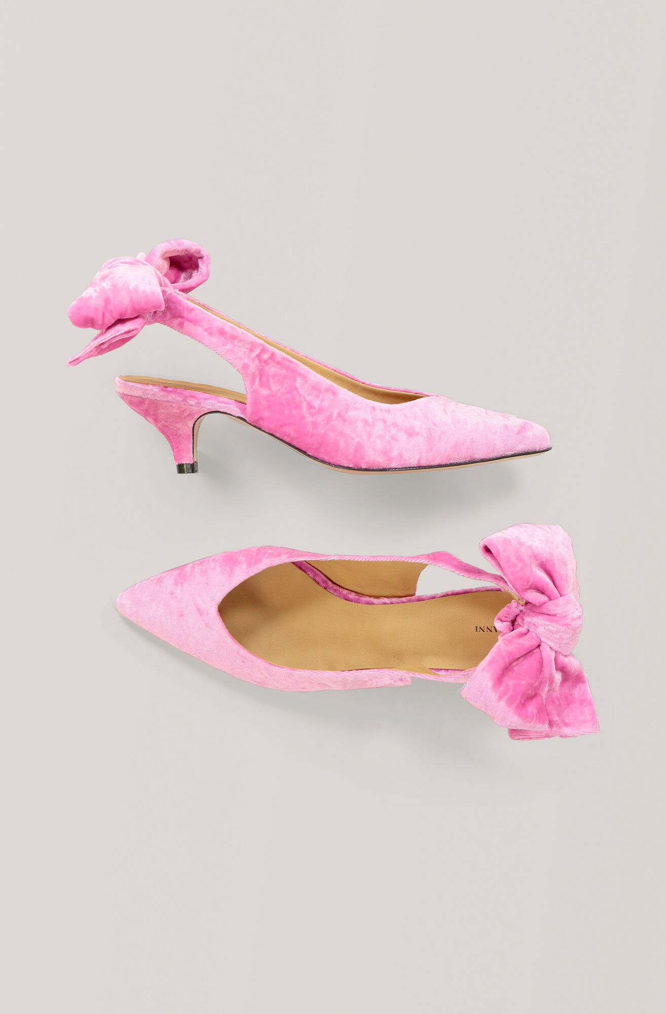 Bow Kitten Heel Pumps, Hot Pink Bow Kitten Heel Pumps, Hot Pink, hi-res