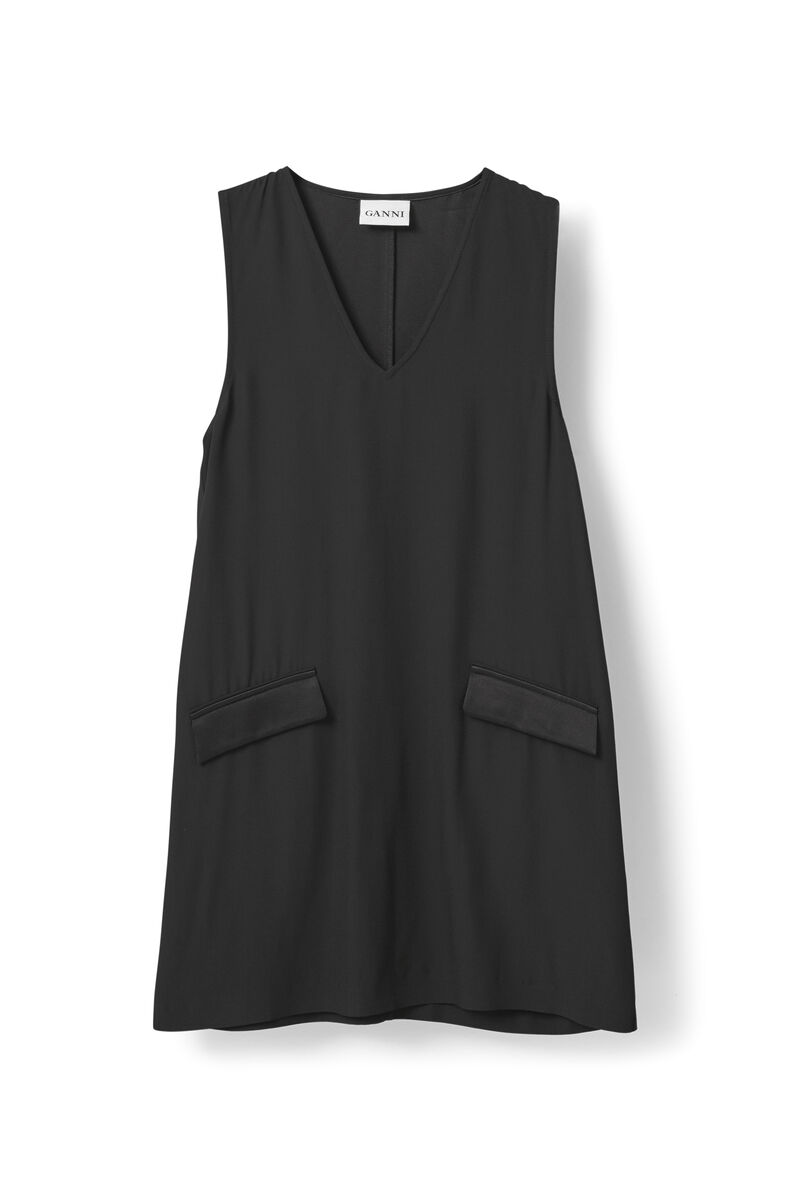 Kamiko Dress, in colour Black - 1 - GANNI