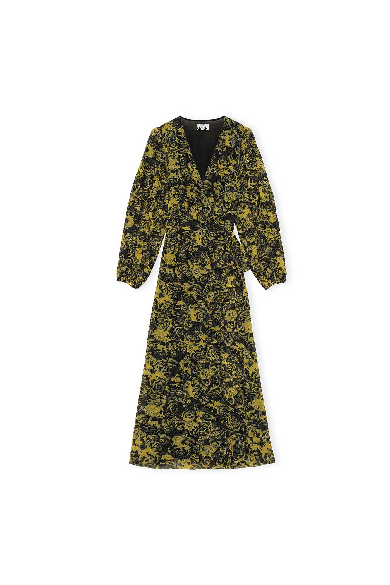 lemon wrap dress