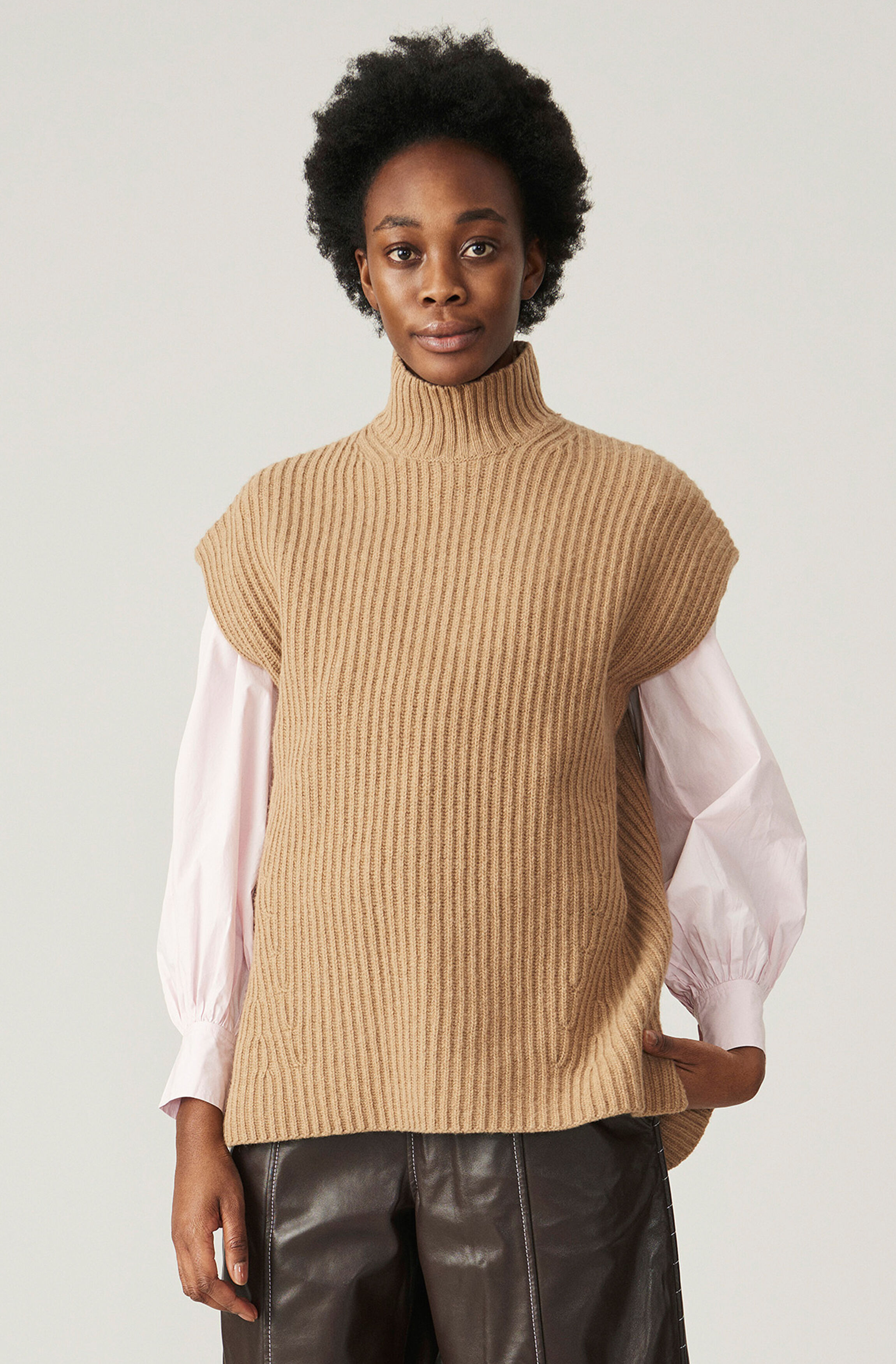 Ganni sleeveless sweater clearance