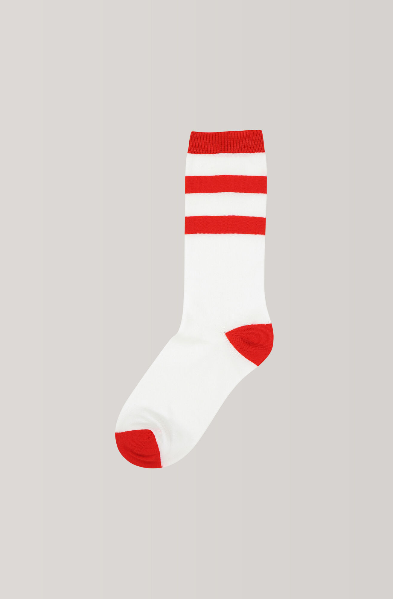 Stripes Ankle Socks, Egret Stripes Ankle Socks, Egret, hi-res