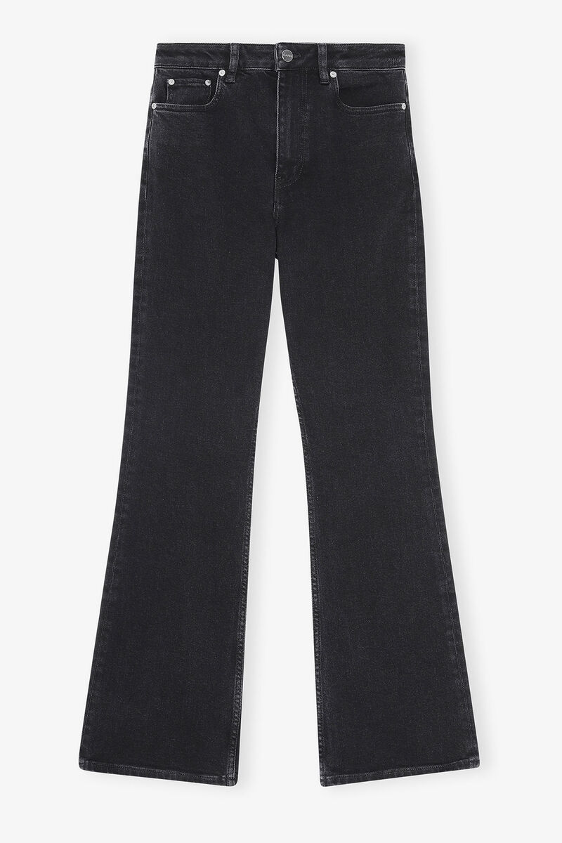 Jean Betzy, Cotton, in colour Washed Black/Black - 1 - GANNI