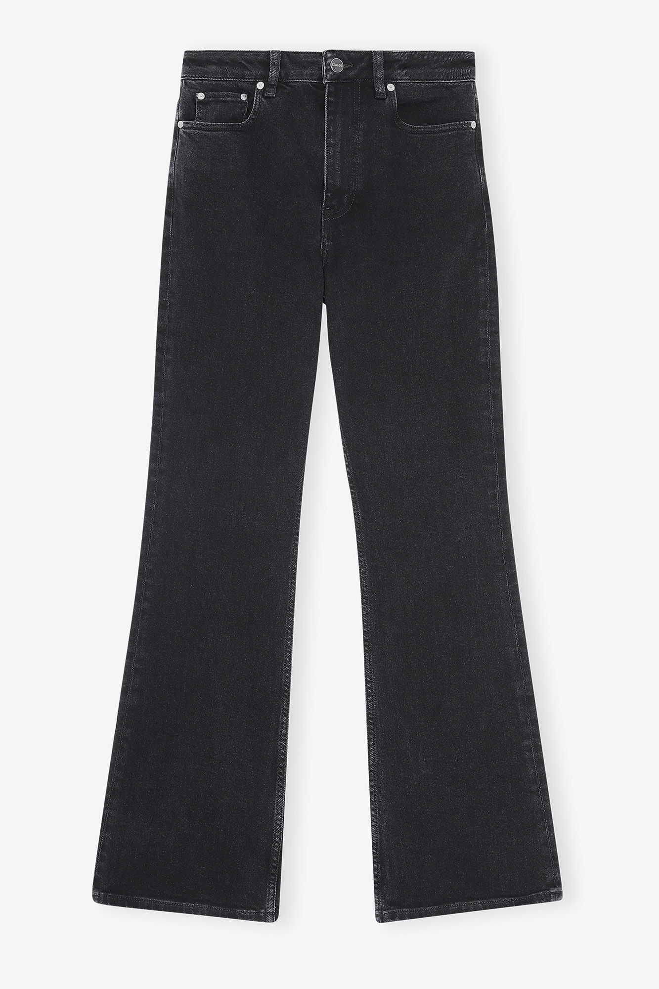 Jean Betzy, Cotton, in colour Washed Black/Black - 1 - GANNI