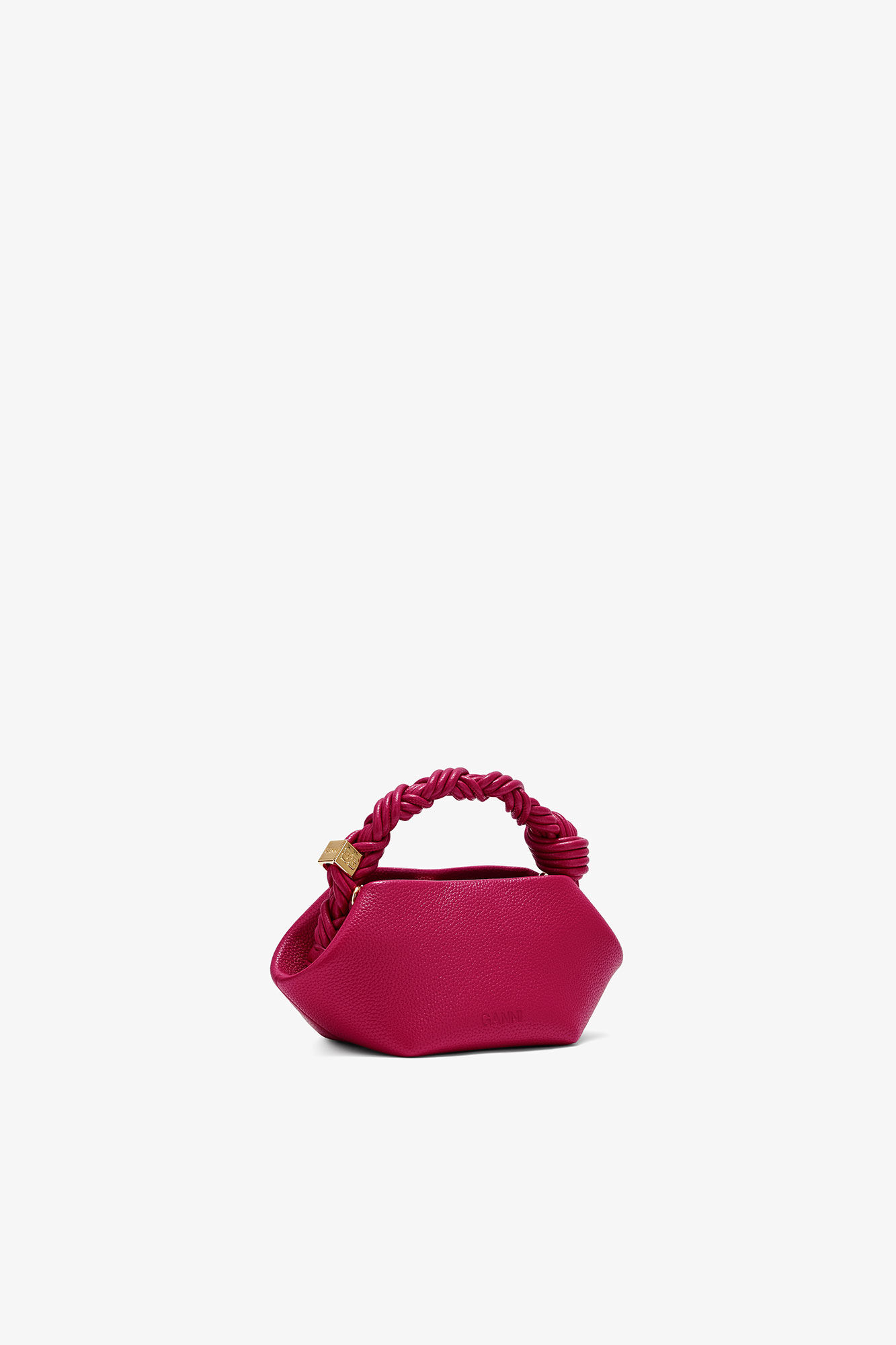 Mini Bou v&auml;ska i kornig r&ouml;d, Recycled Polyester, in colour Persian Red - 2 - GANNI