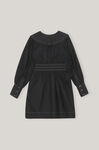 Poplin Mini Dress, Cotton, in colour Black - 2 - GANNI
