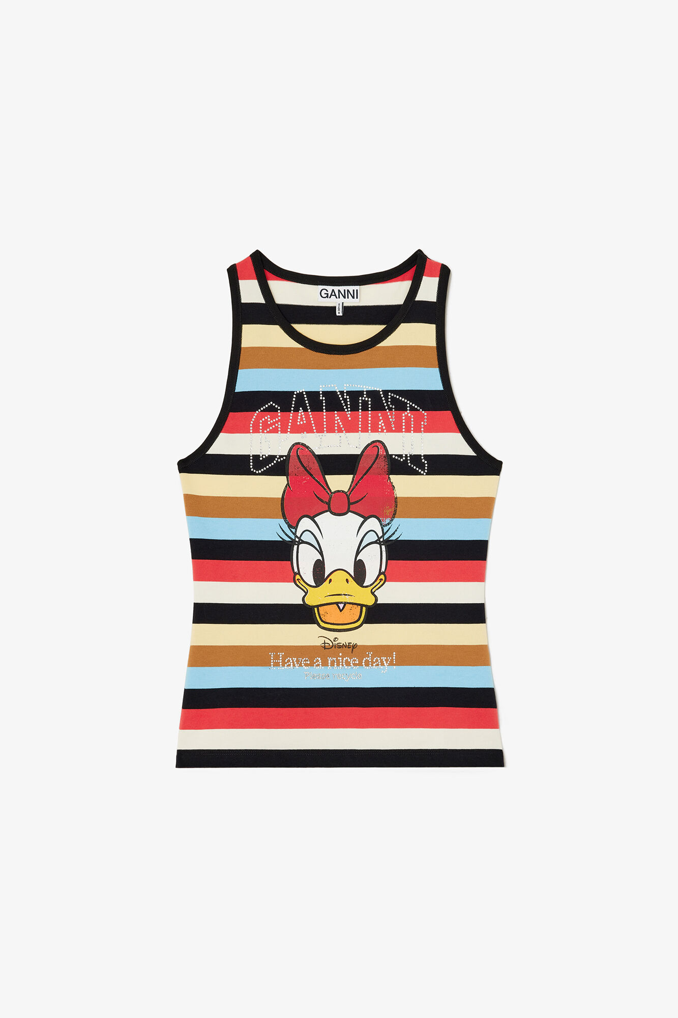 GANNI マルチカラー ストライプ タンクトップ GANNI Tank Top – Soft Jersey Layering Essentials | GANNI US
