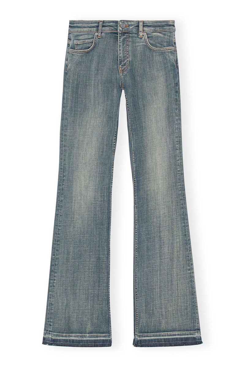 Iry-Jeans mit gefärbten Säumen , Elastane, in colour Tint Wash - 1 - GANNI