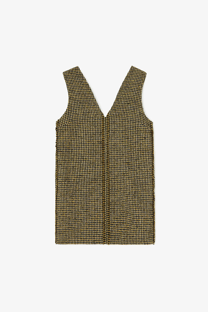Dress in Yellow Check, Blazing Yellow
