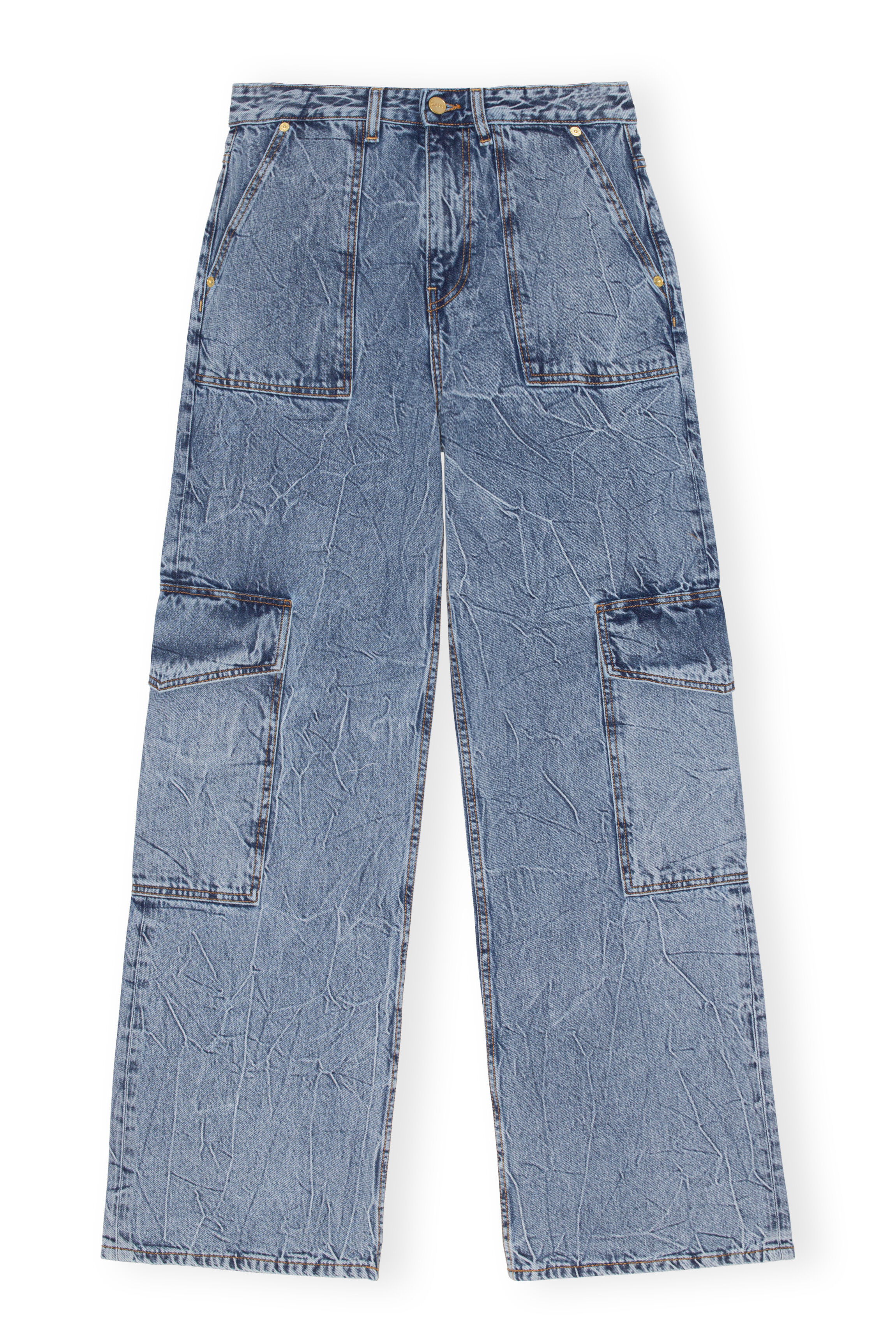 Ganni Baumwolle Jeans Aus Bio-baumwolldenim Damen Bekleidung Jeans Jeans mit gerader Passform 
