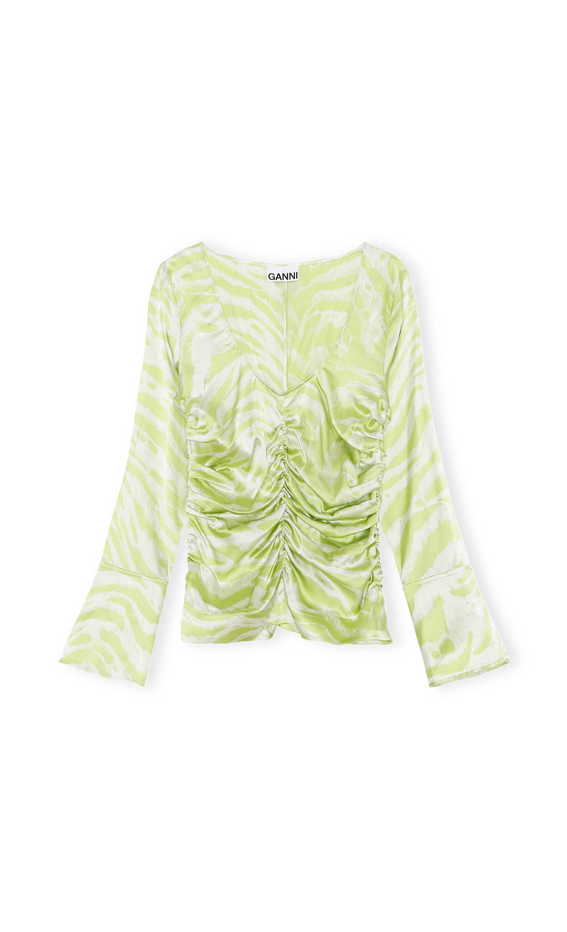 Margarita Silk Stretch Satin U-neck 