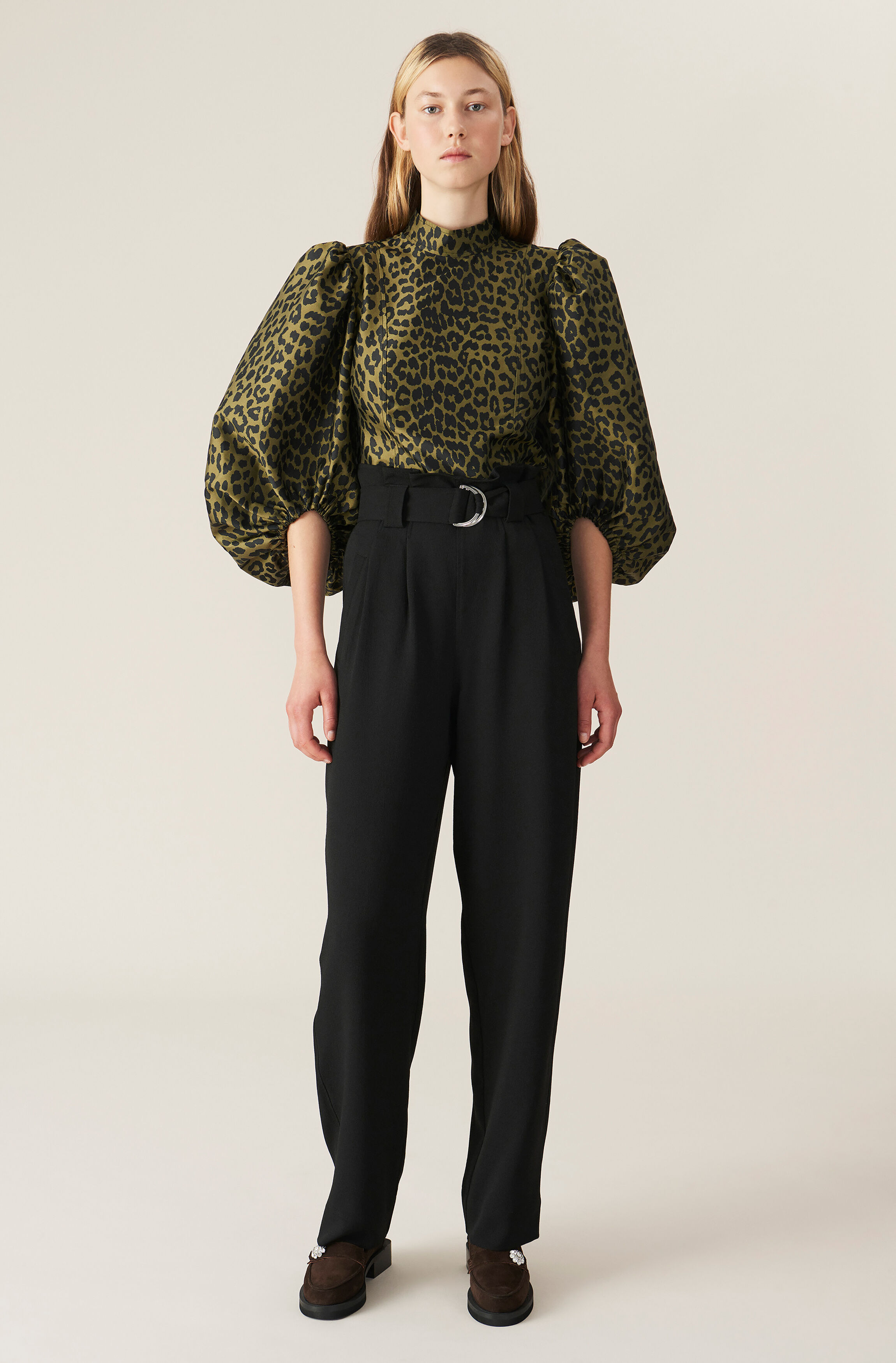 Ganni crepe pants clearance